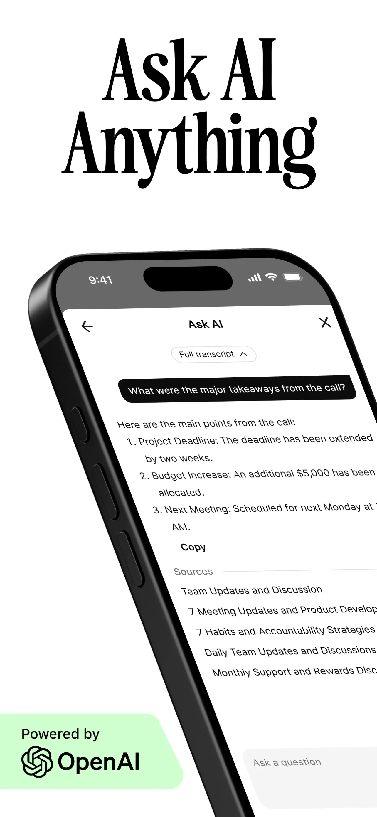 Voicenotes AI Notes & Meetings App Store screenshot 3