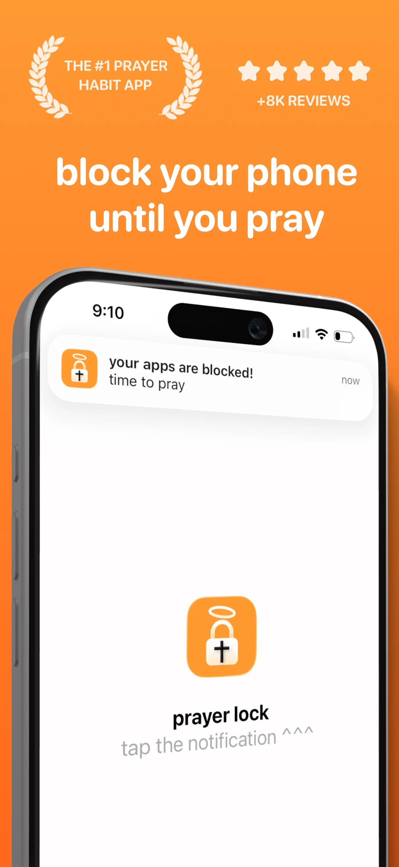 prayer lock: christian focus App Store screenshot 1