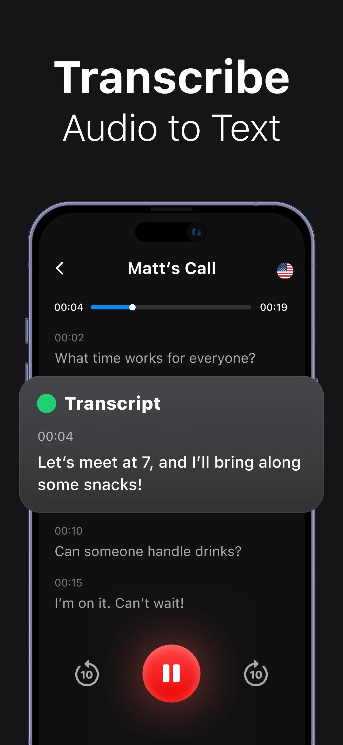 Voice Recorder: AI Note Taker App Store screenshot 4