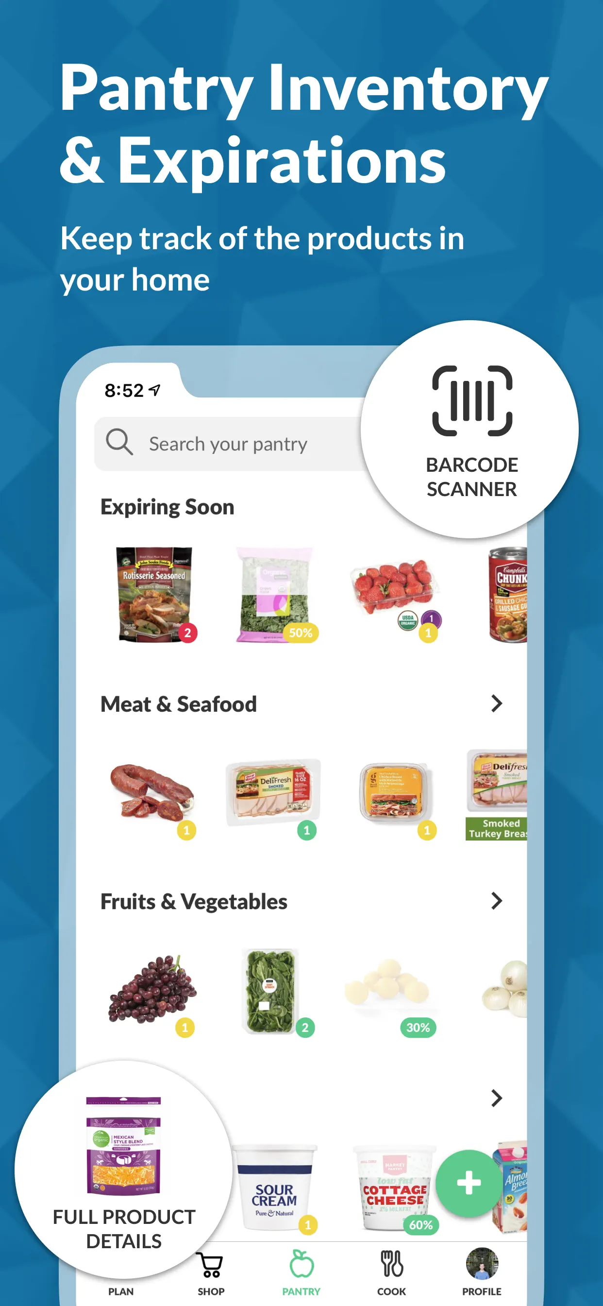 Cooklist: Pantry Meals Recipes App Store screenshot 3