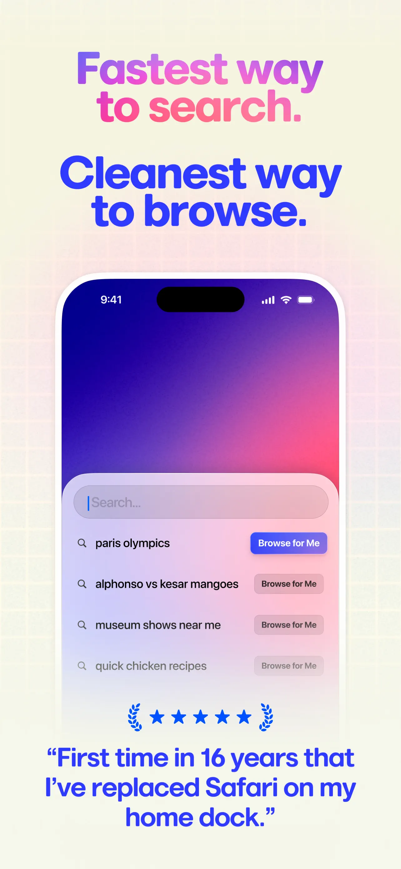 Arc Search — Find it, Faster App Store screenshot 1