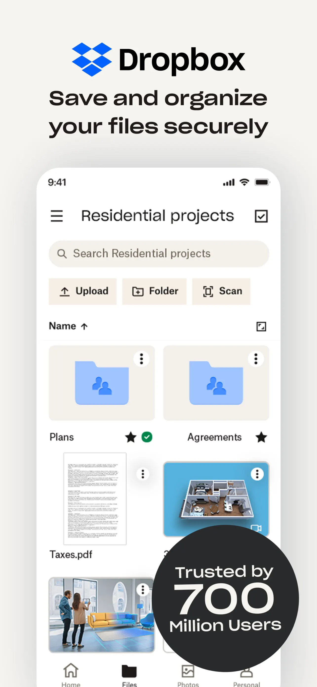 Dropbox: Cloud Storage Backup App Store screenshot 4