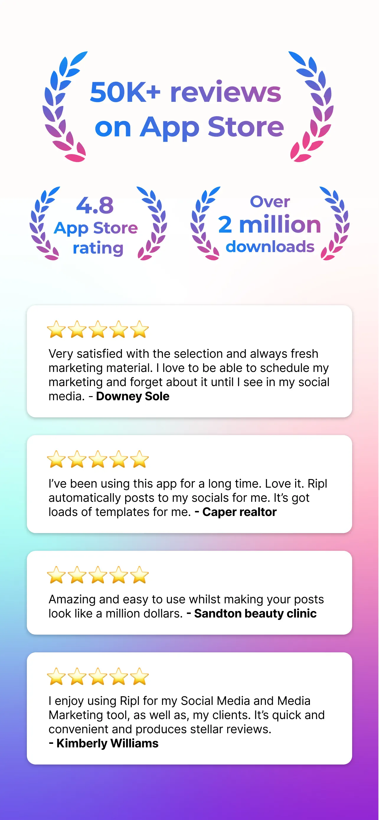 Ripl: Social Media Marketing App Store screenshot 2