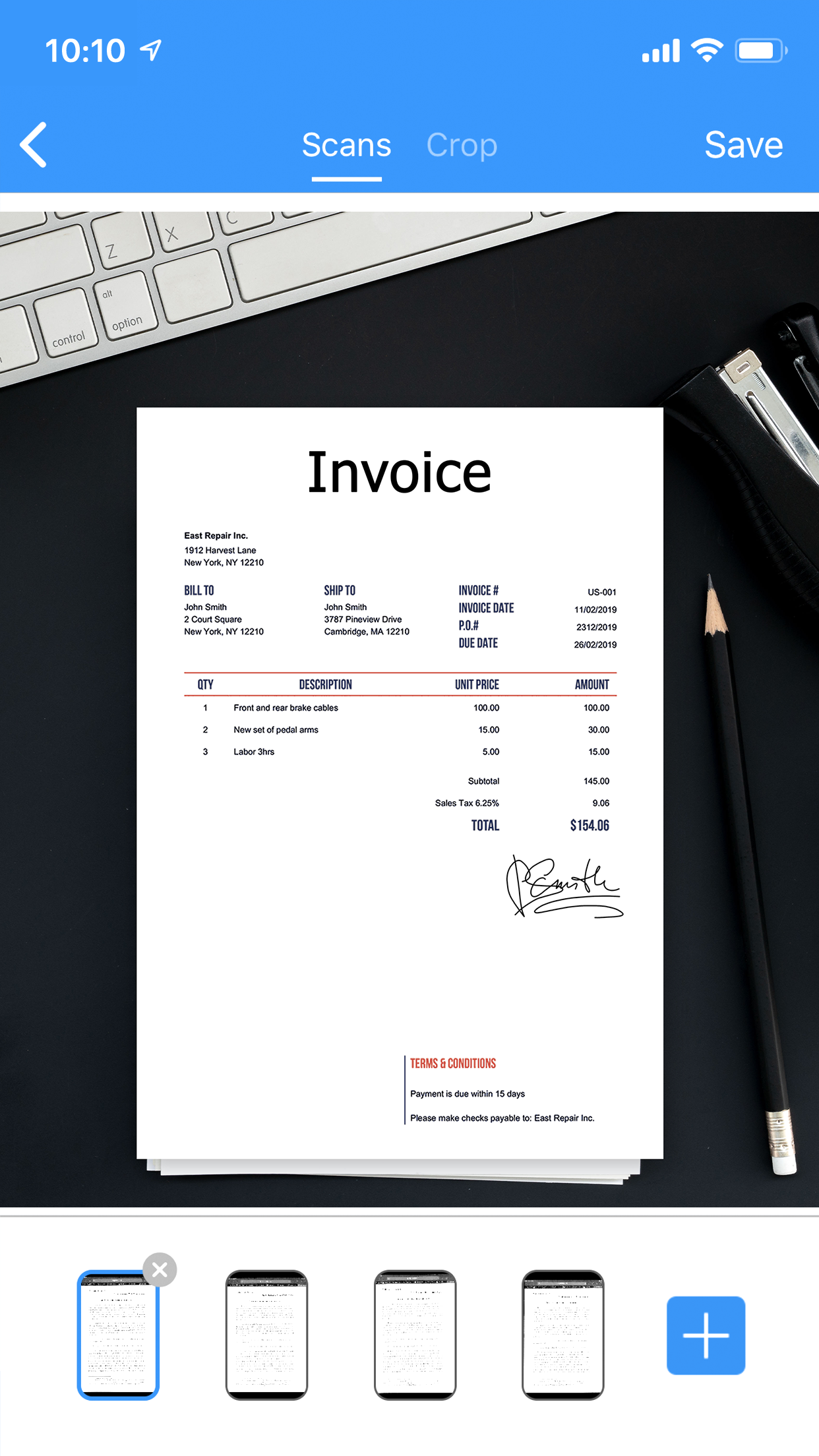 Scanner App To PDF App Store screenshot 1