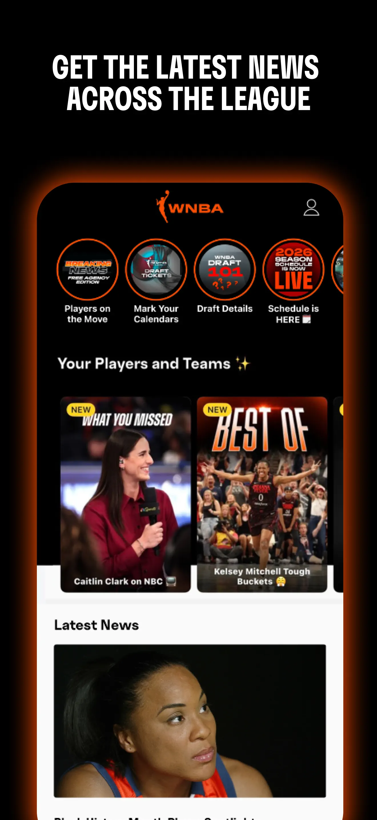 WNBA: Live Games & Scores App Store screenshot 1