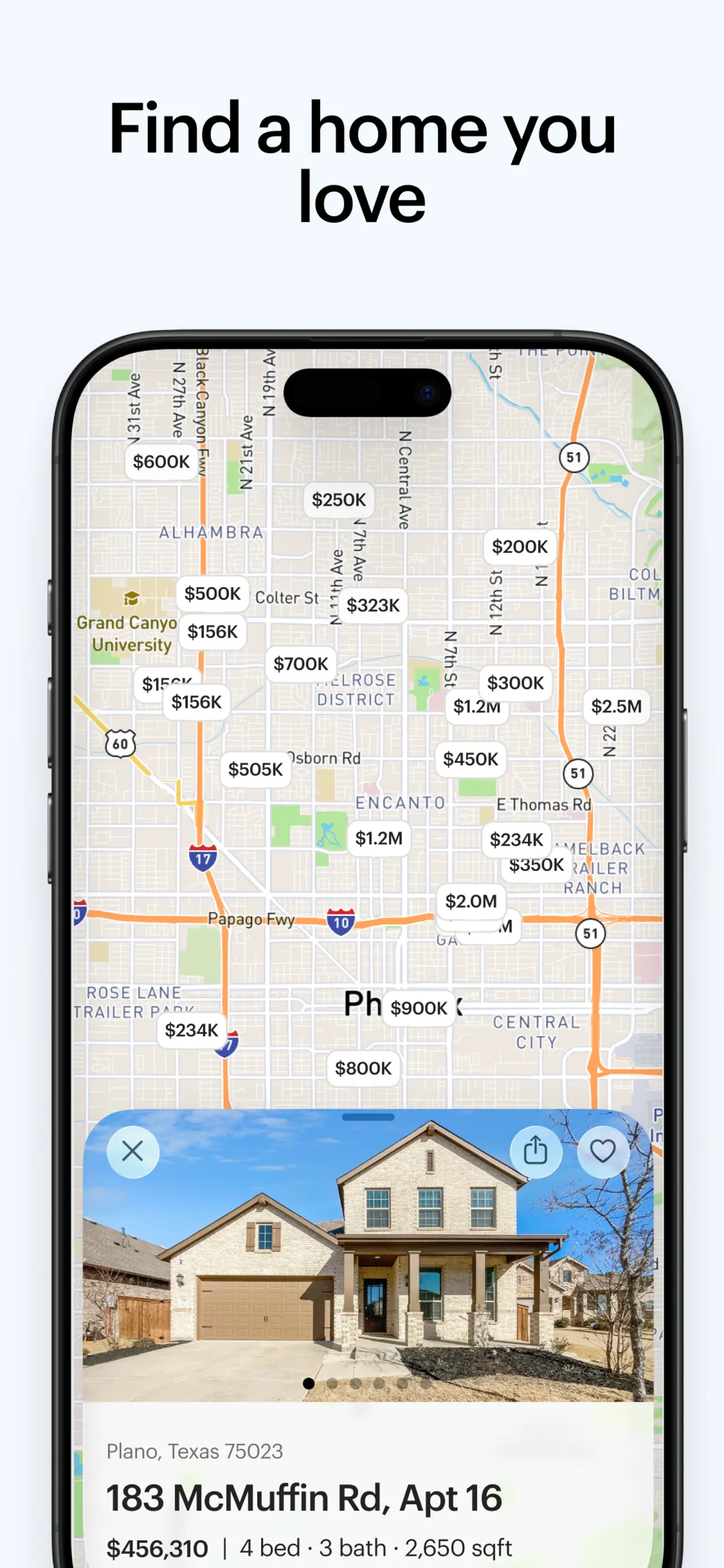 Opendoor: Homes for Sale App Store screenshot 1