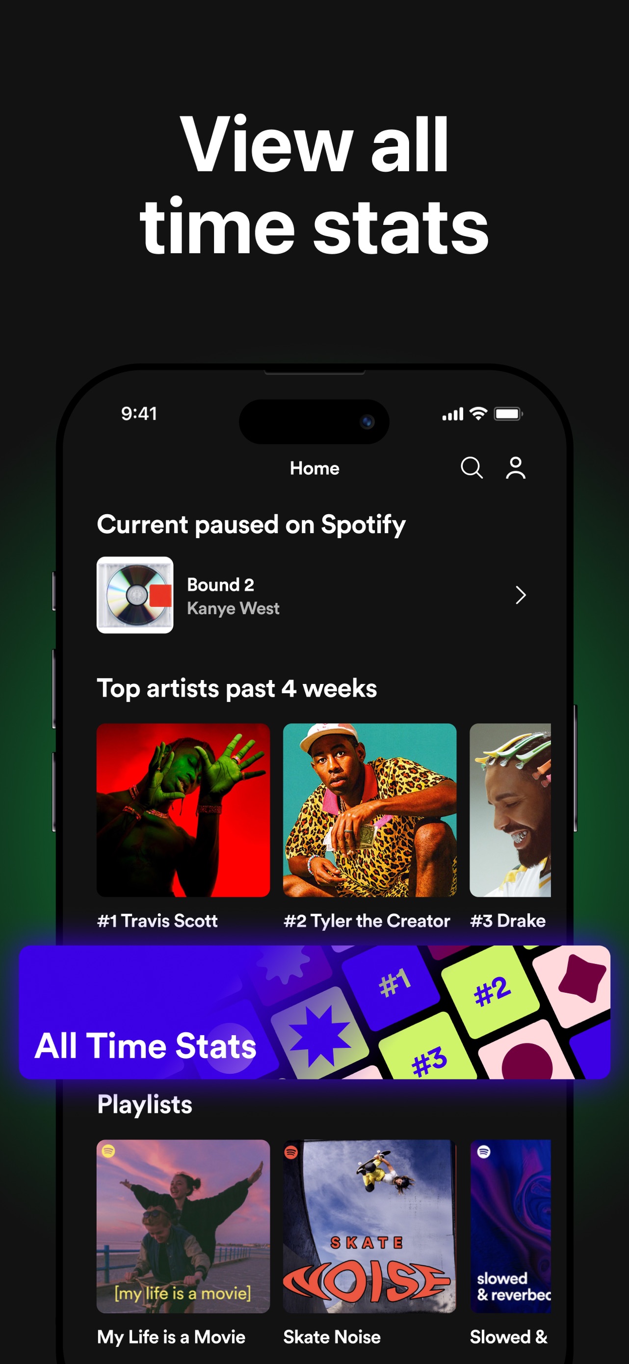 must.fm for Spotify Stats App Store screenshot 1