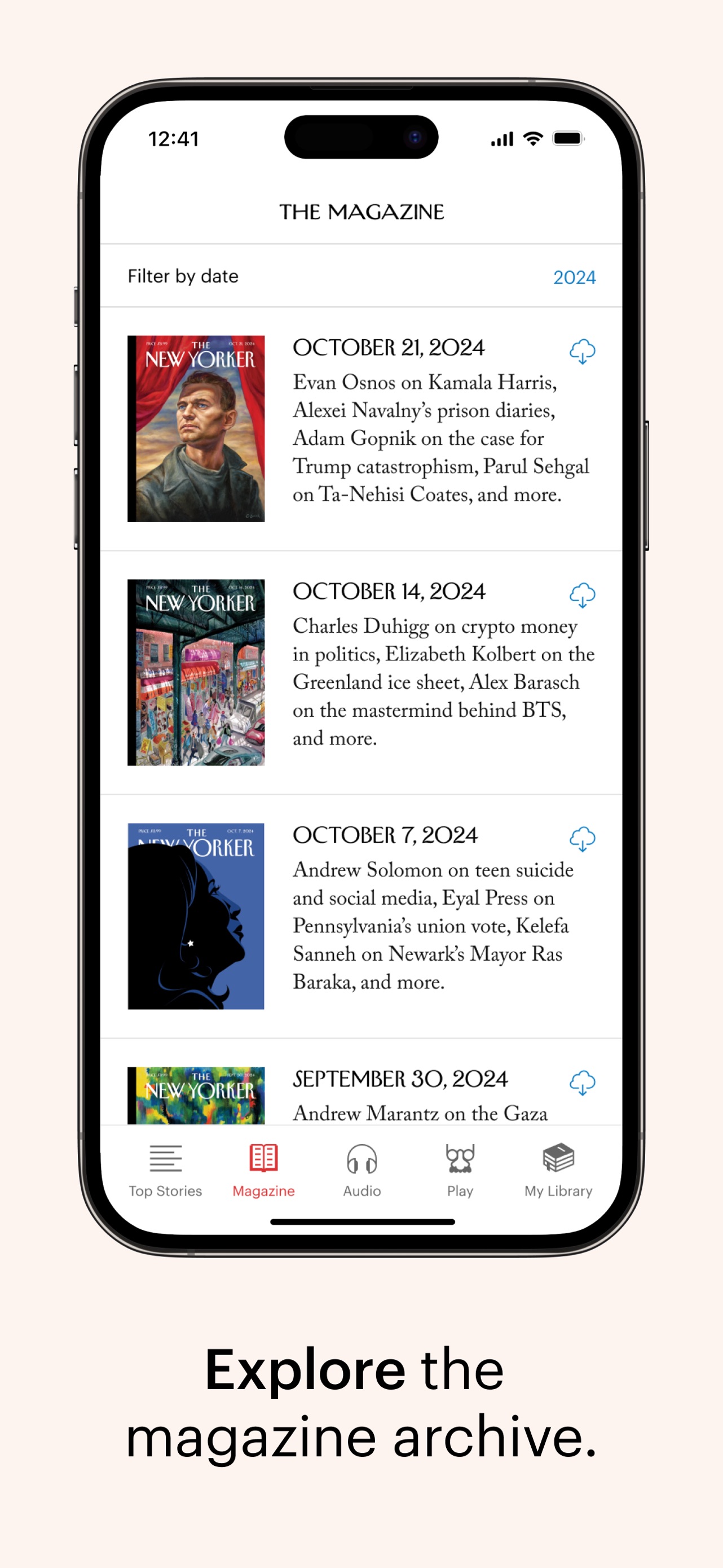 The New Yorker App Store screenshot 2