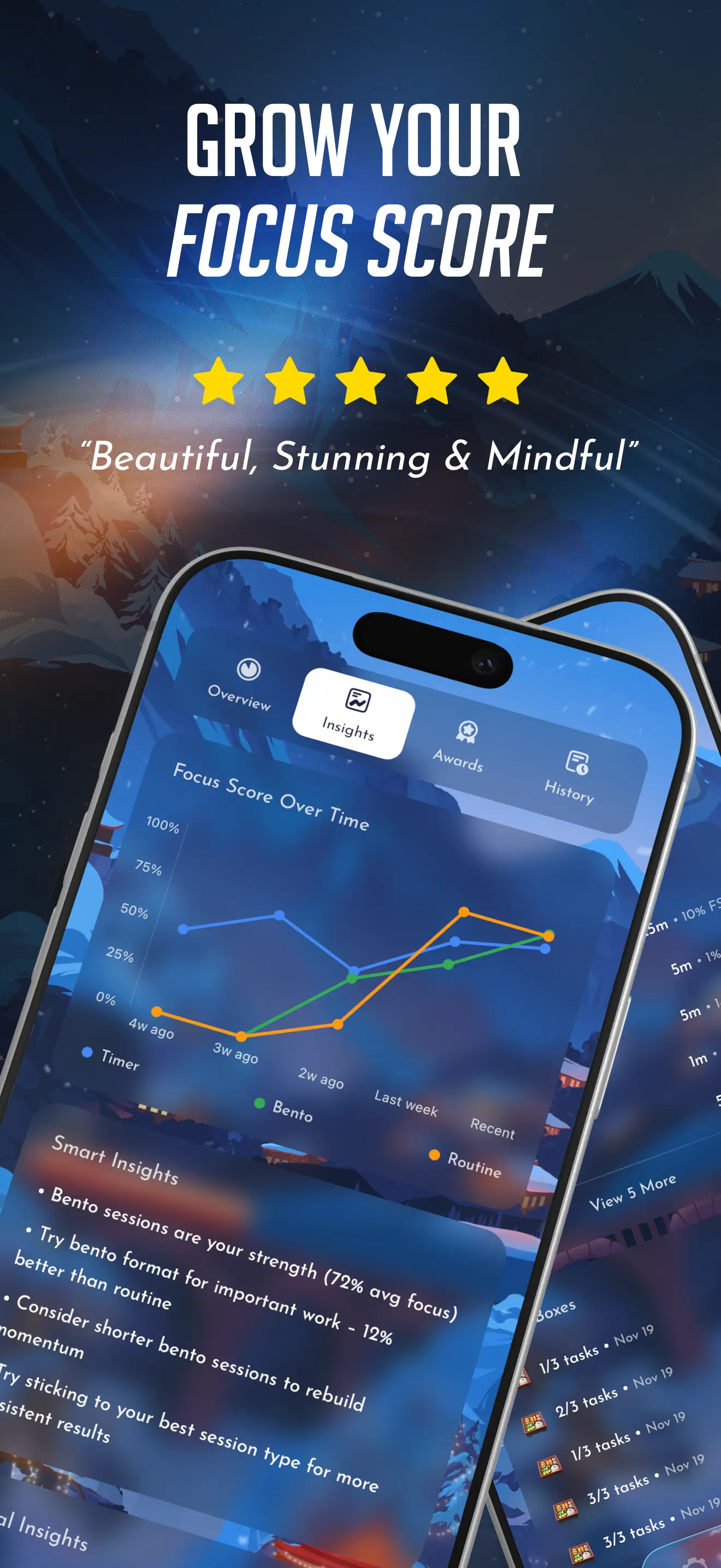 Bento: Calm Focus Timer App Store screenshot 4