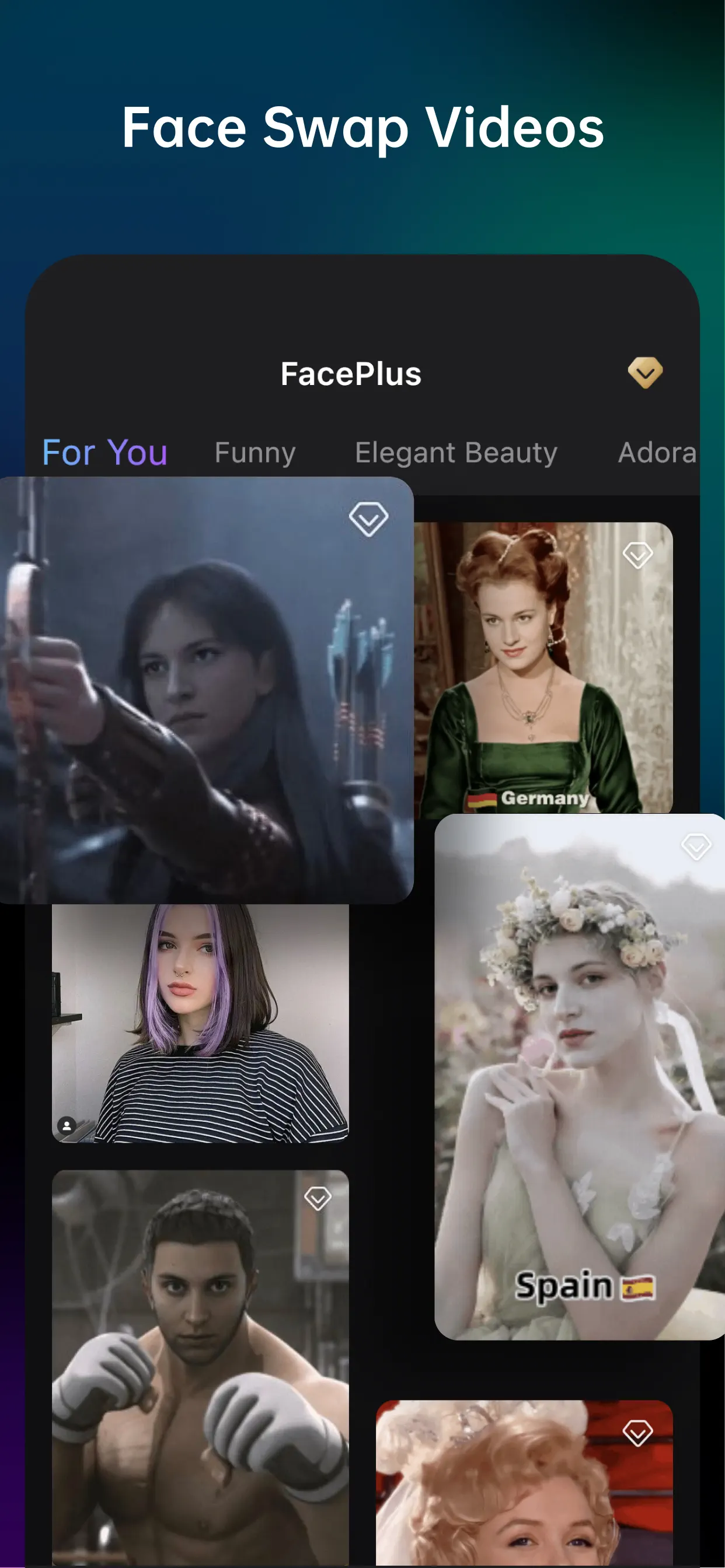FacePlus - Face Effects App Store screenshot 1