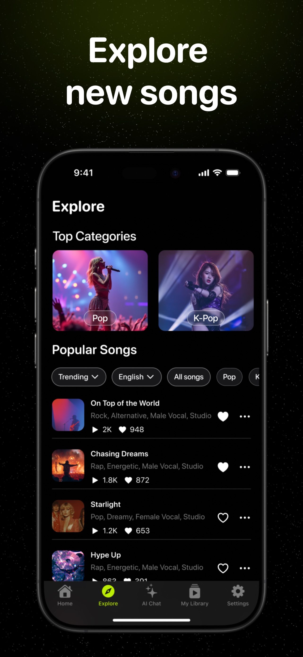 Song AI: AI Music Generator App Store screenshot 4