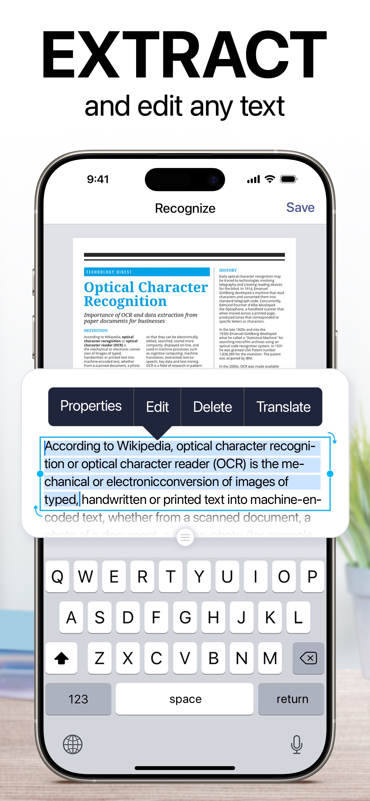 iScanner: PDF Document Scanner App Store screenshot 1