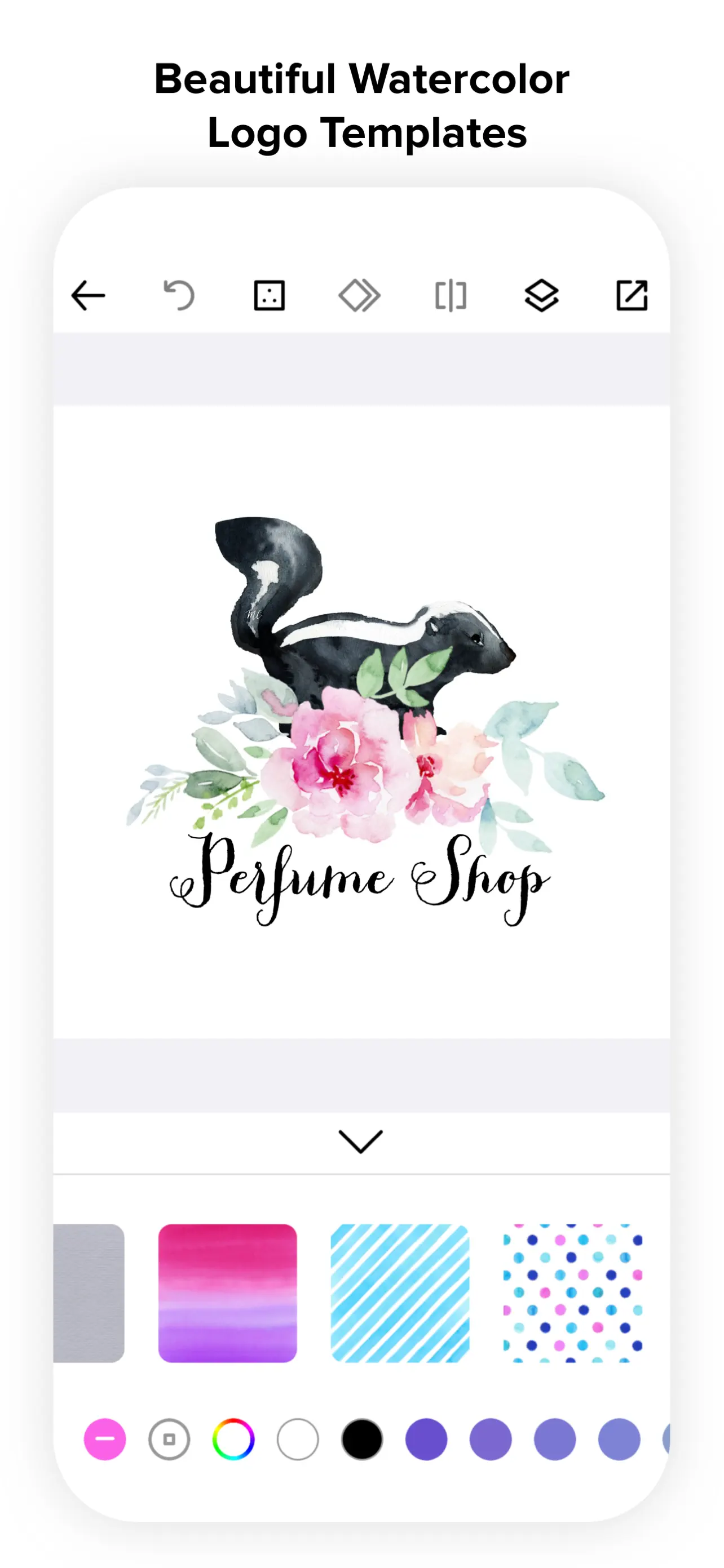 Logo Maker - Watercolor Logo App Store screenshot 1