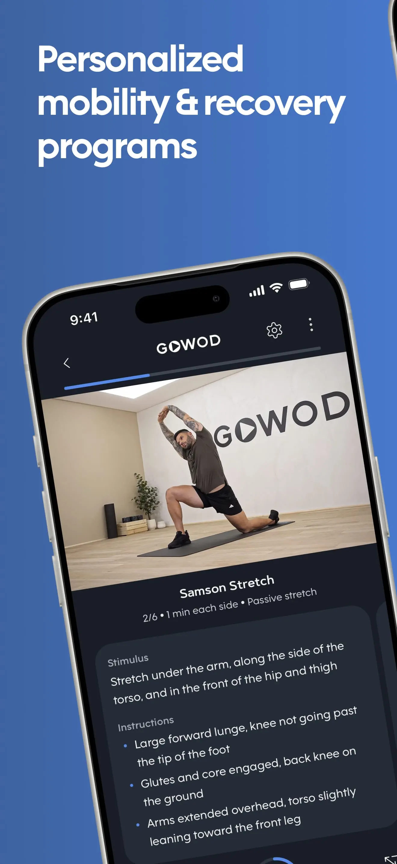 GOWOD – Mobility & Stretching App Store screenshot 2