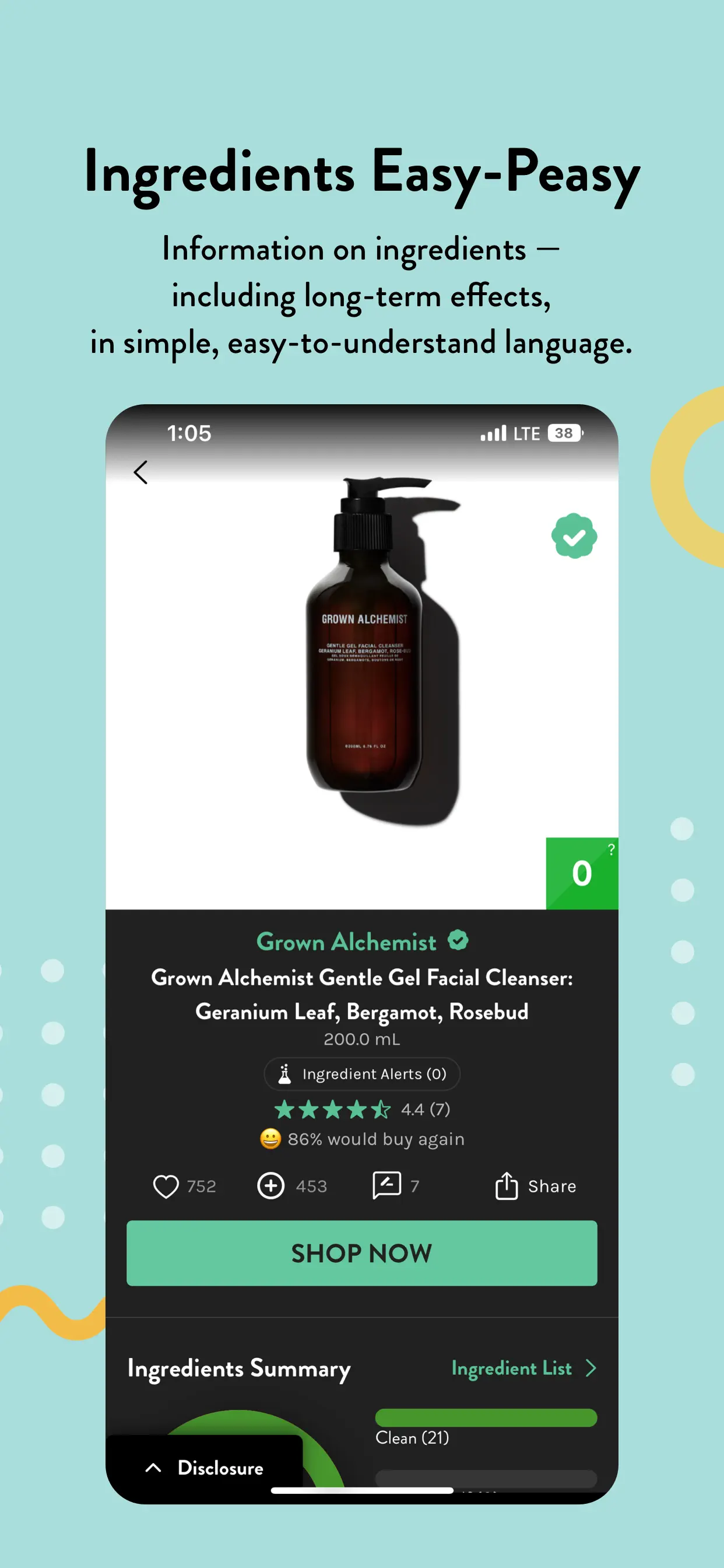Think Dirty – Shop Clean App Store screenshot 3