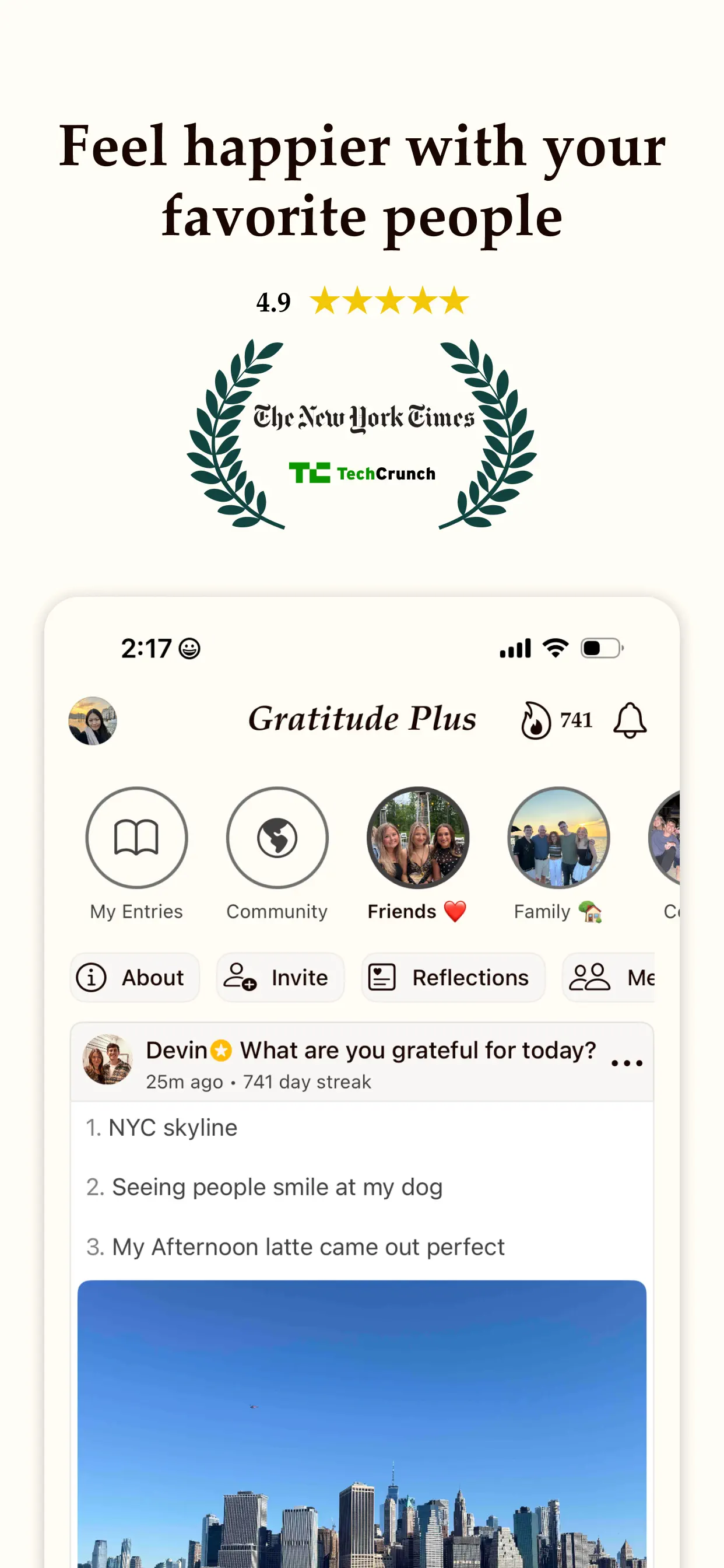 Gratitude Plus – Journal App Store screenshot 1