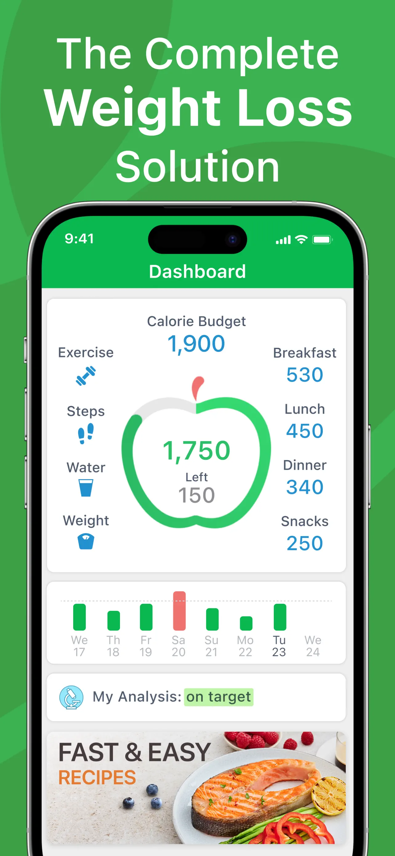 Calorie Counter PRO MyNetDiary App Store screenshot 1