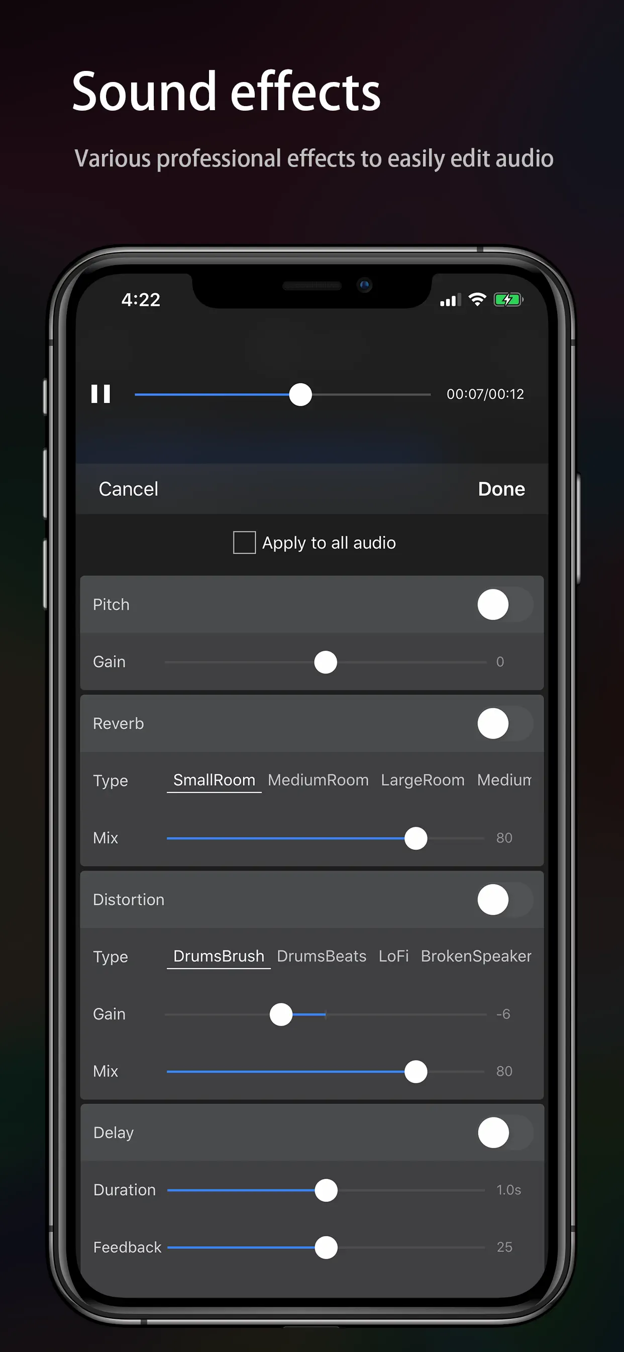 Audio Editor - Music editor App Store screenshot 3
