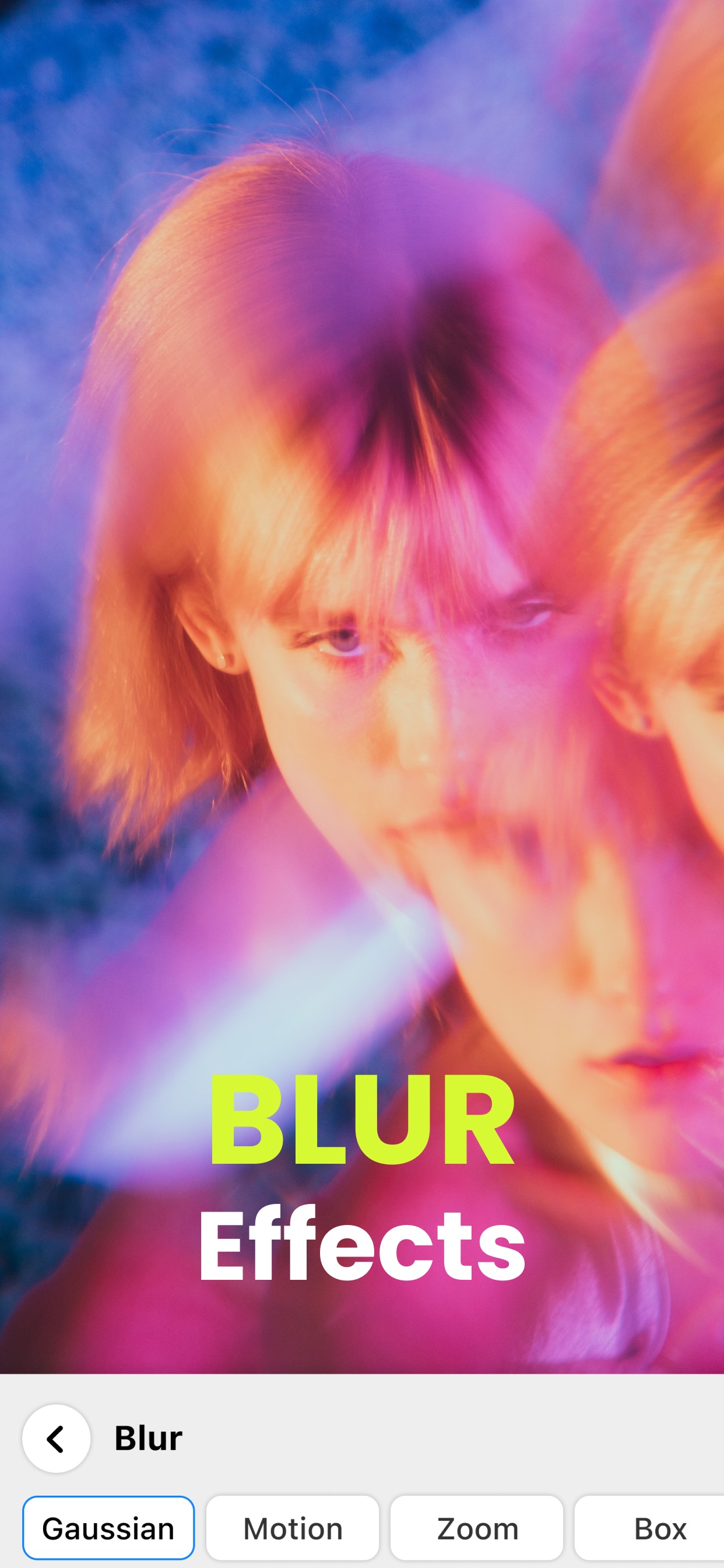Motion Blur Photo Editor App Store screenshot 1