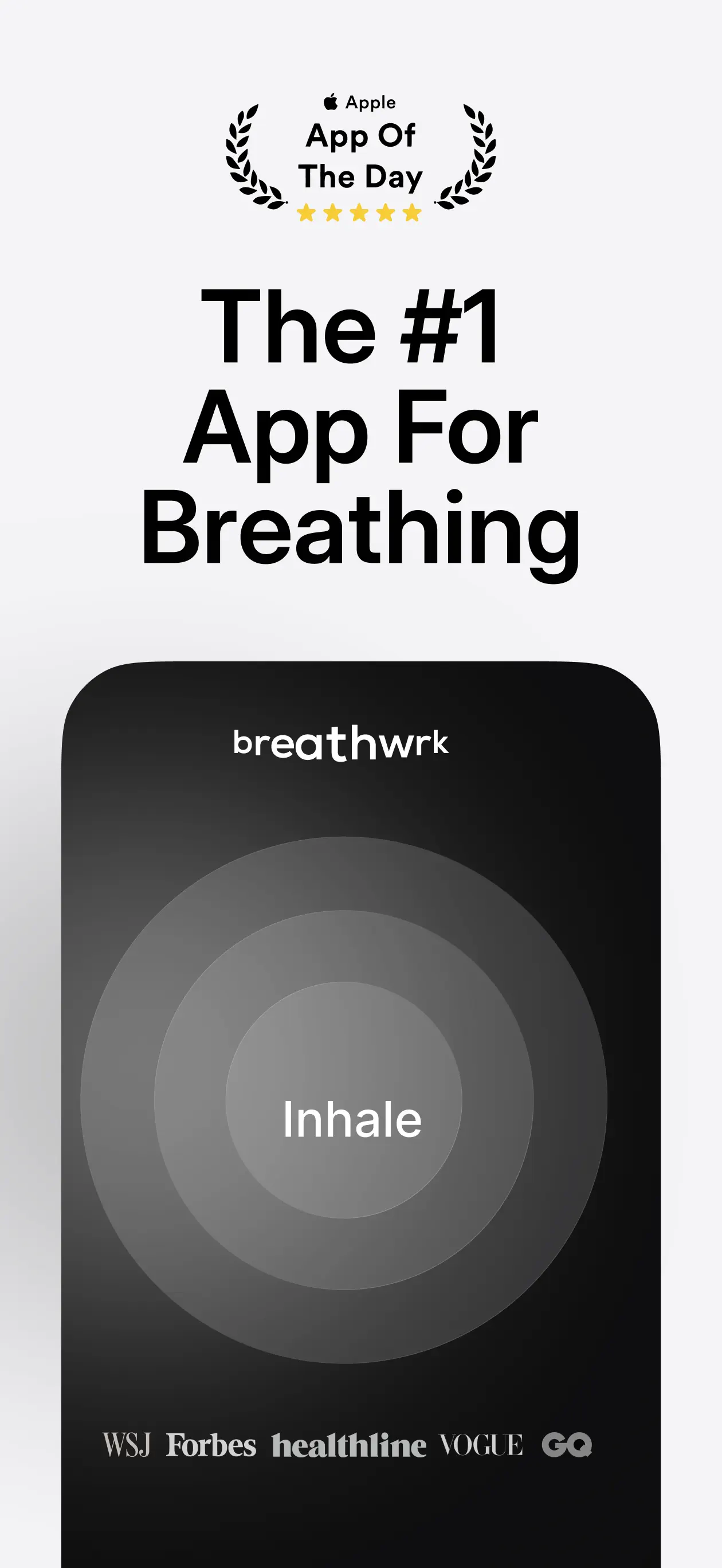 Breathwrk: Breathing Exercises App Store screenshot 1