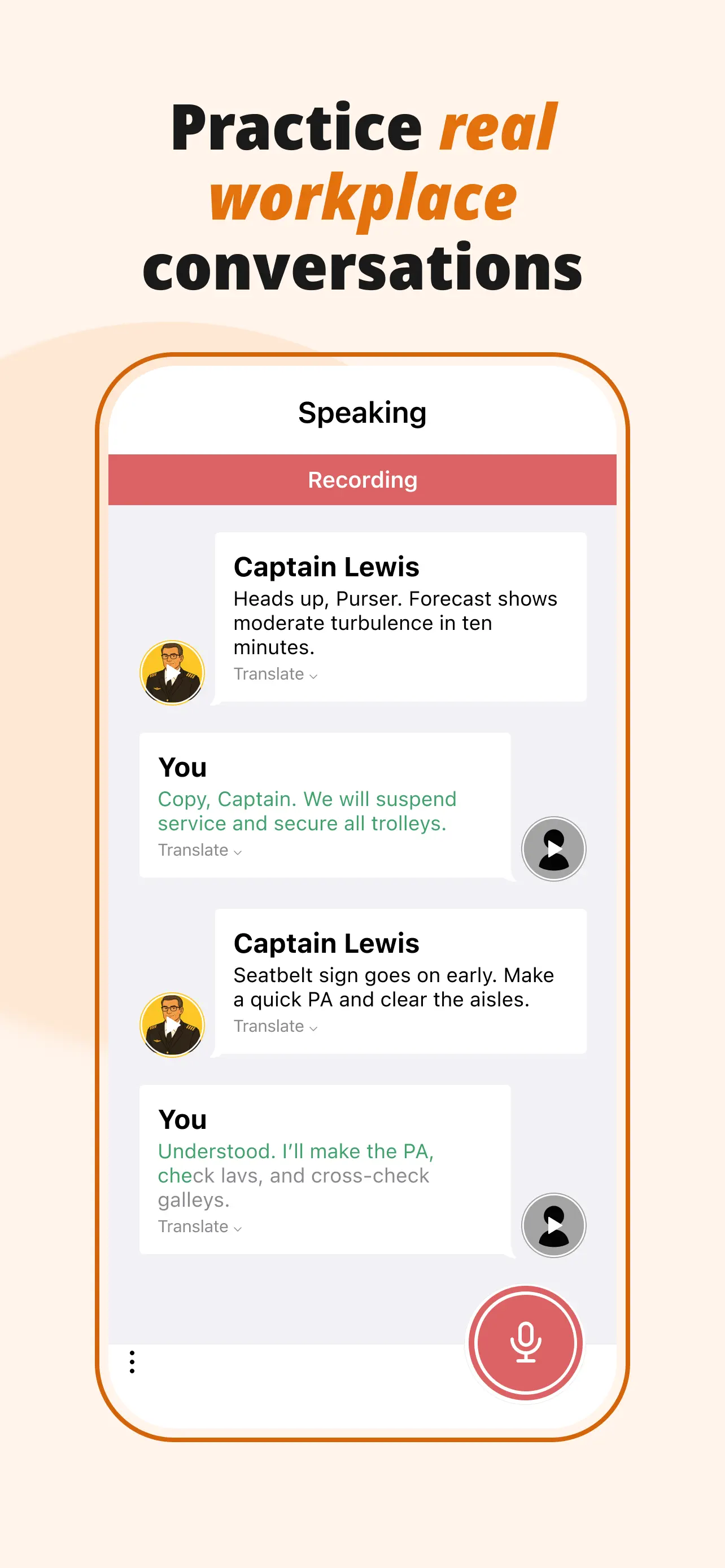 PeakTalk: Job-specific English App Store screenshot 3