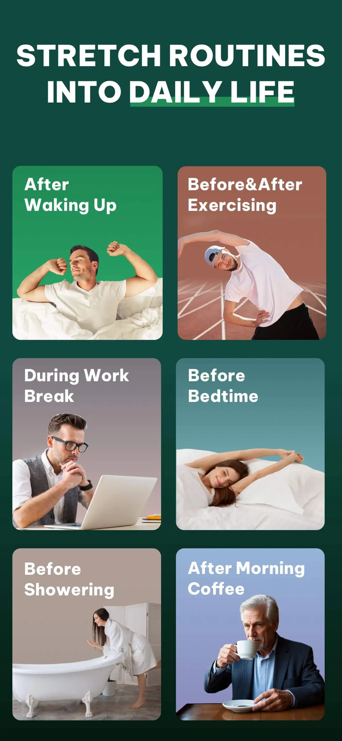 JustStretch | Flex & Mobility App Store screenshot 1