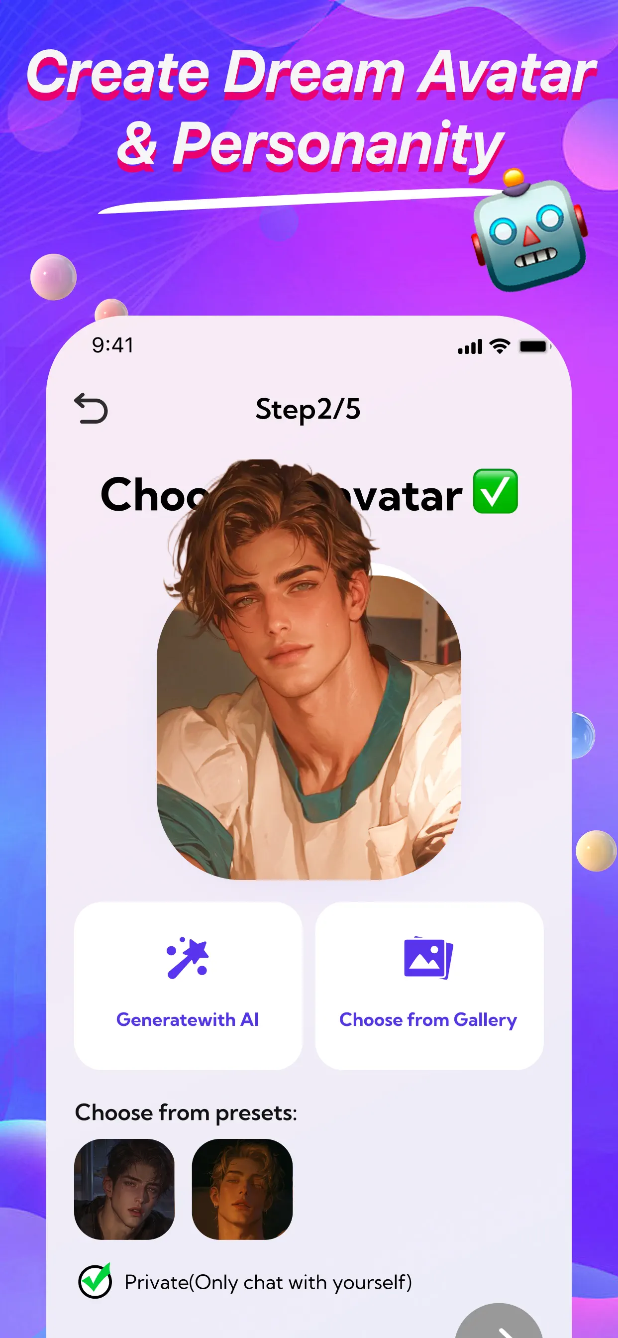 MeetAI：Chat with AI Friend App Store screenshot 3