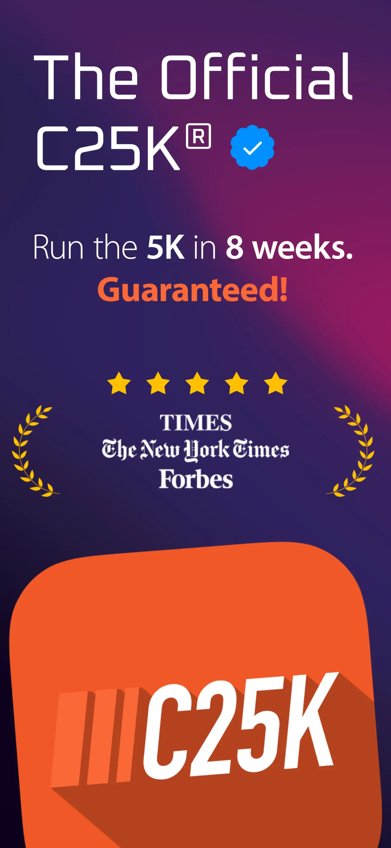 C25K® 5K Running Coach & Map App Store screenshot 4