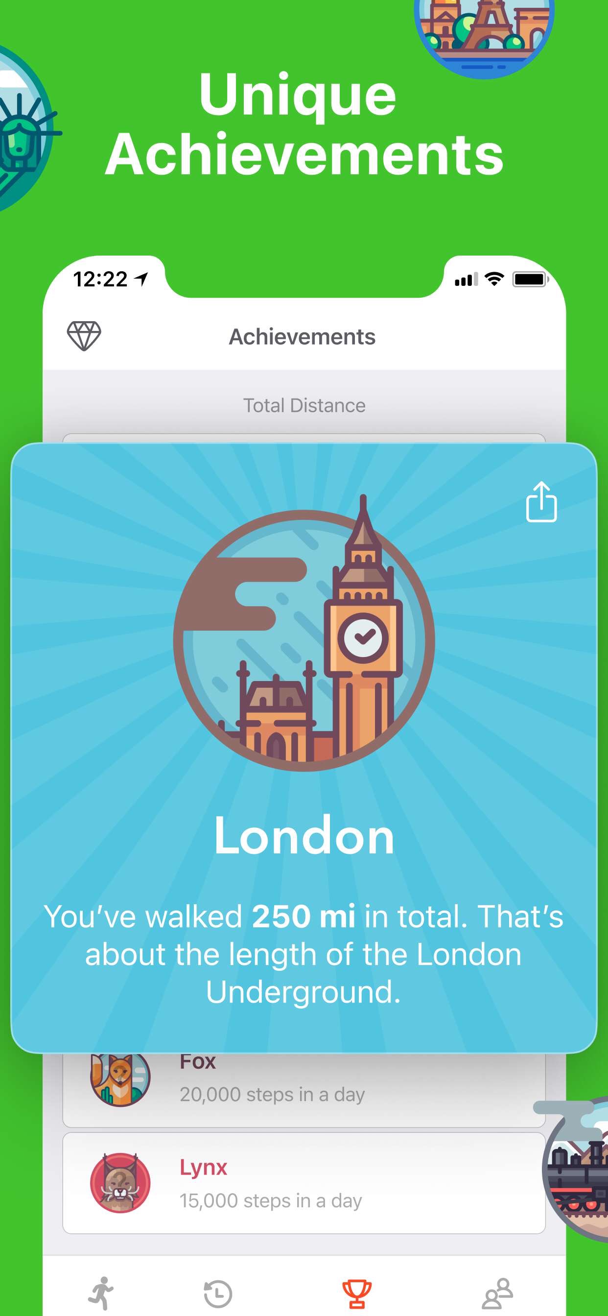 Stepz - Step Counter & Tracker App Store screenshot 1