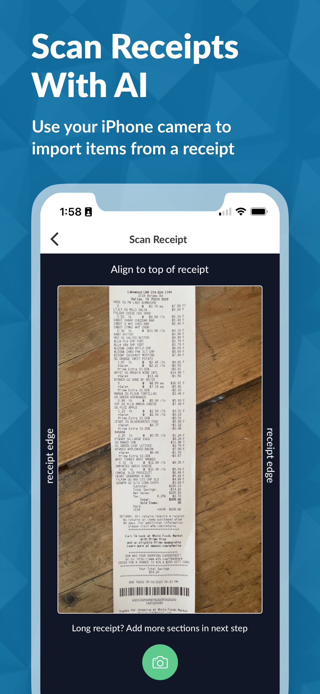 Cooklist: Pantry Meals Recipes App Store screenshot 1