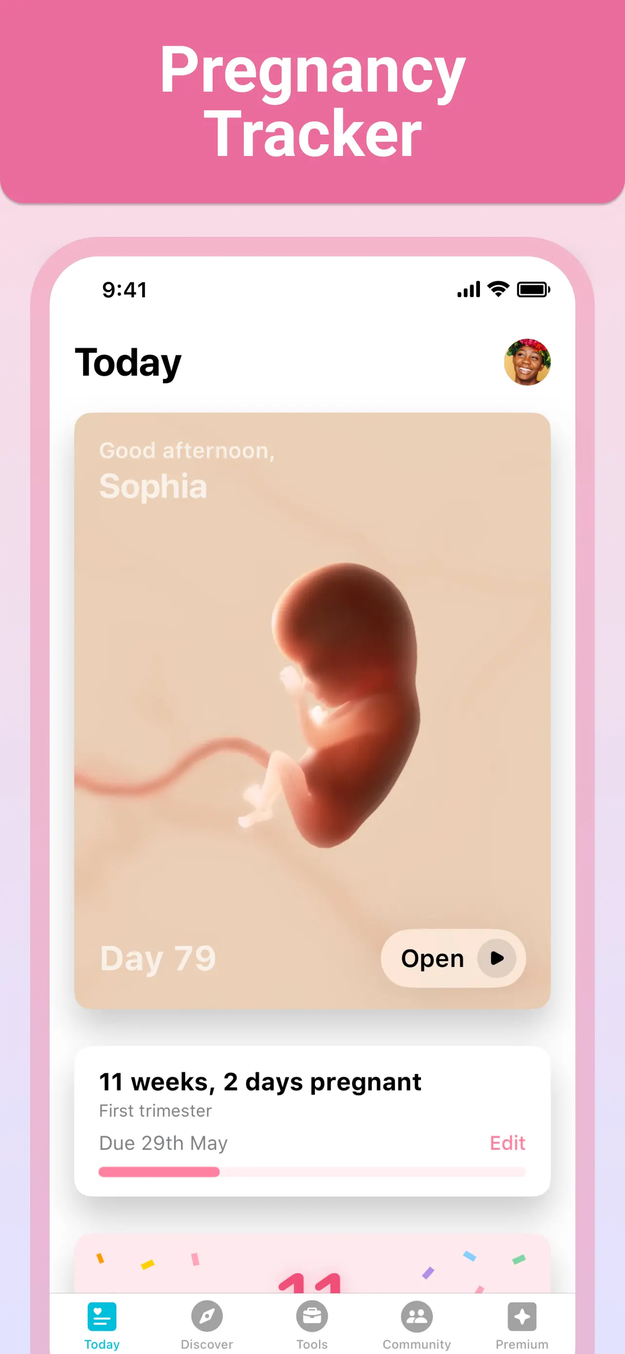Pregnancy + | Tracker App App Store screenshot 2