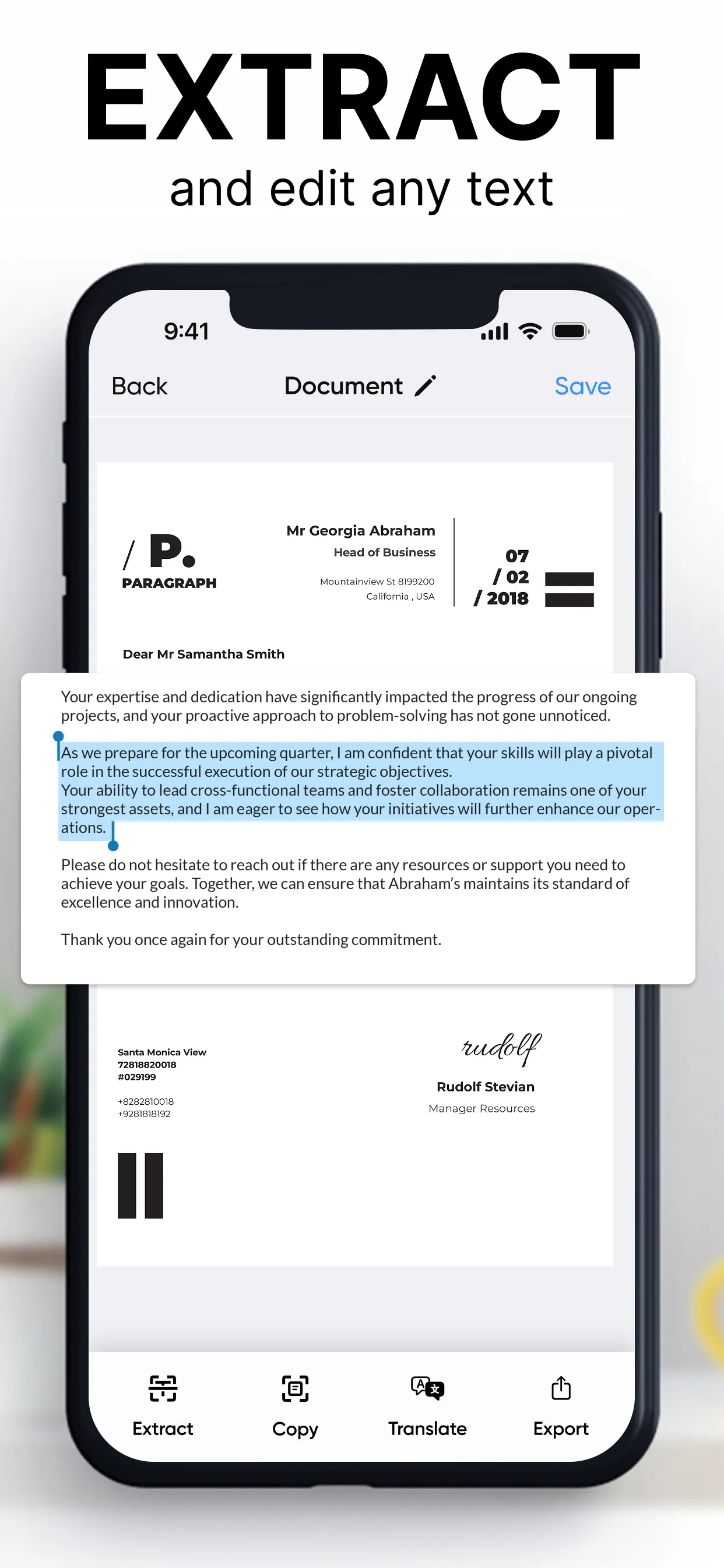 Scanner – Scan PDF & Document App Store screenshot 3