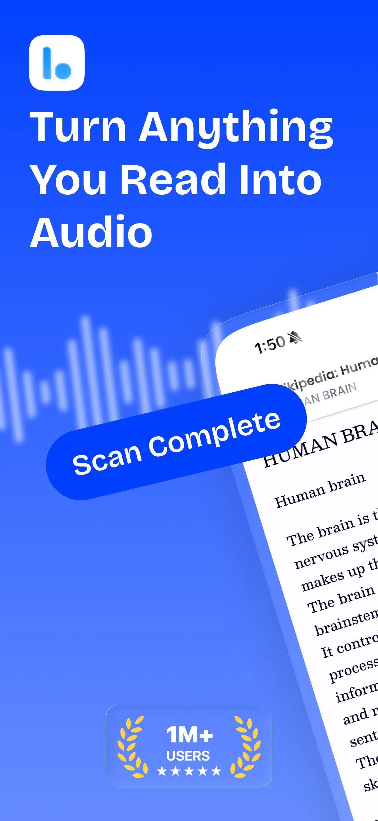 Listening: Text to Speech App Store screenshot 1