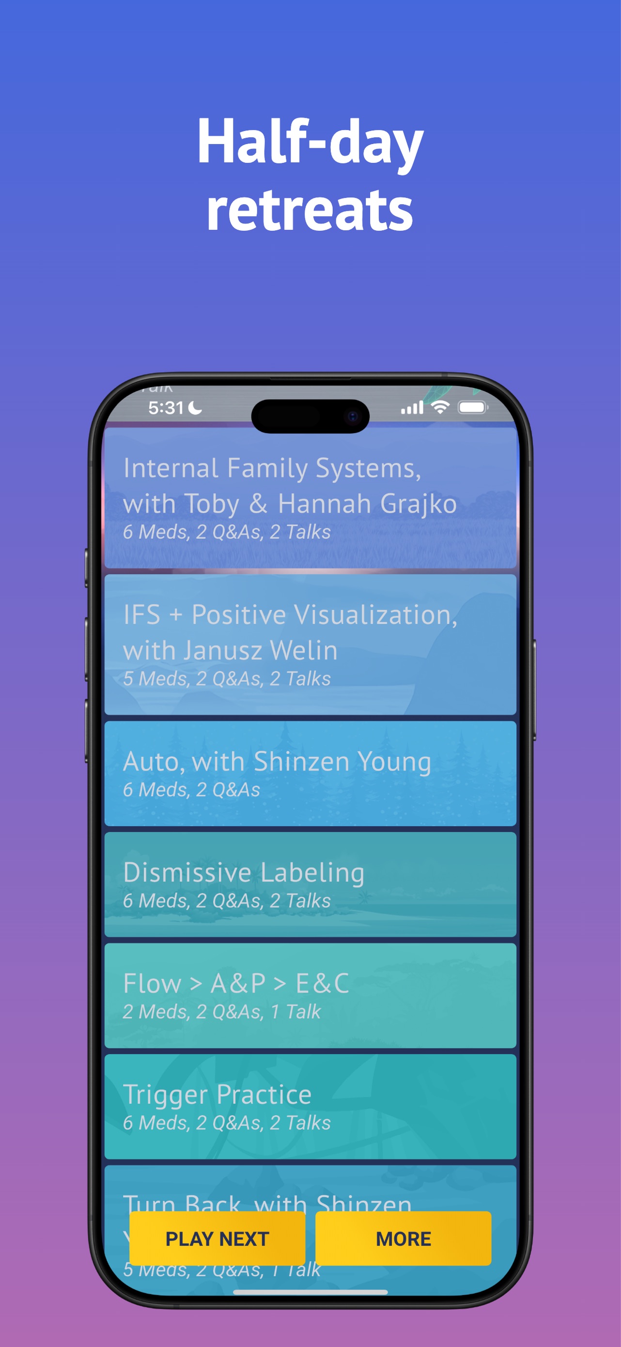 Brightmind Meditation App Store screenshot 1