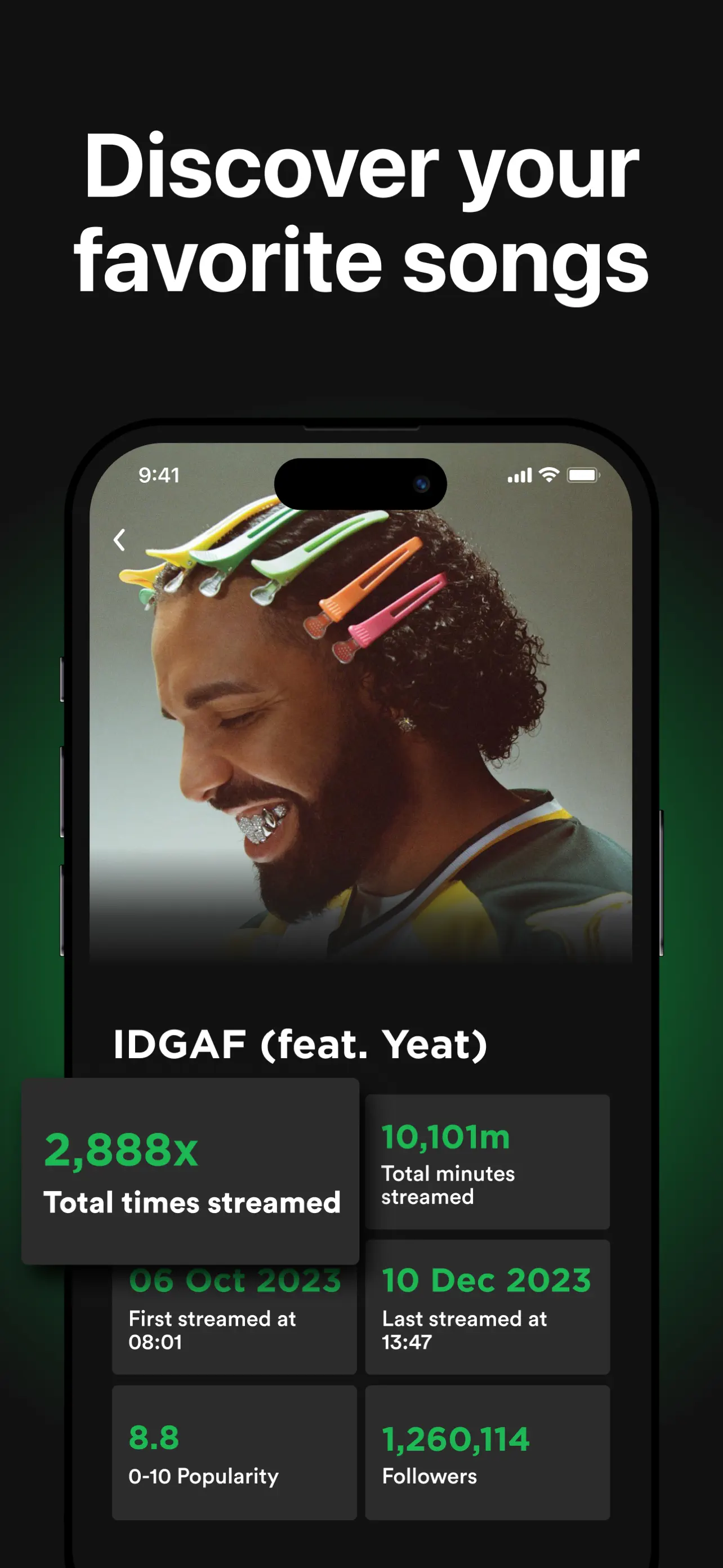 must.fm for Spotify Stats App Store screenshot 3