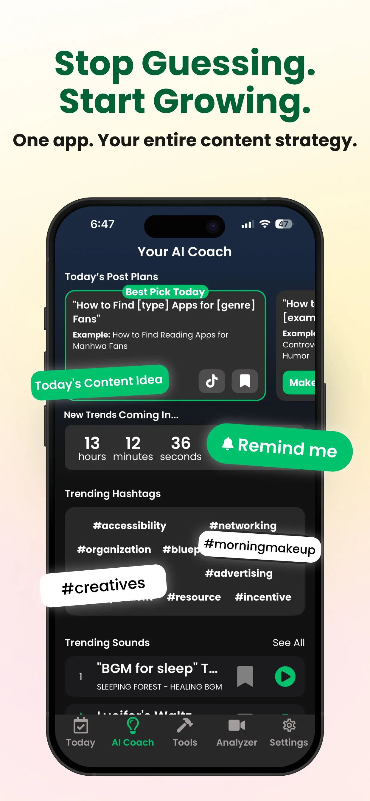 TrendTok Analytics & Tracker App Store screenshot 1