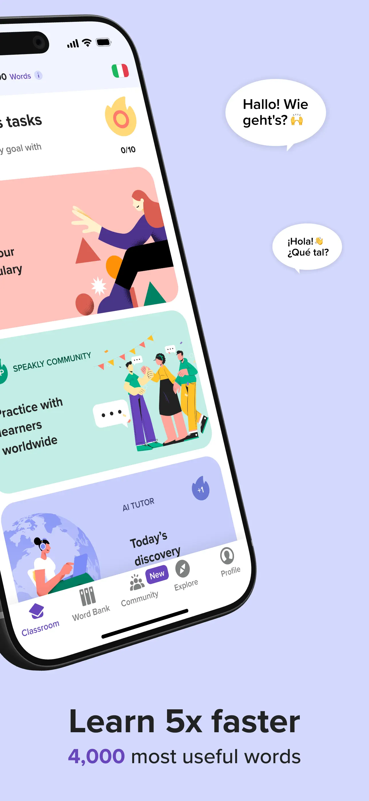 Speakly: Learn Languages Fast App Store screenshot 2
