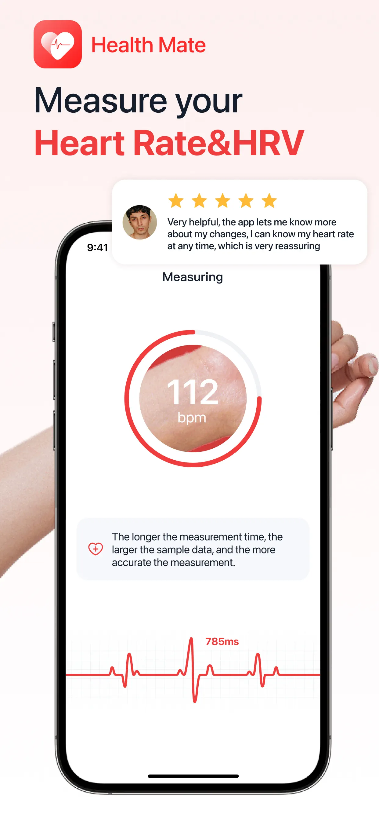 iHeart-Pulse Rate Monitor App. App Store screenshot 1