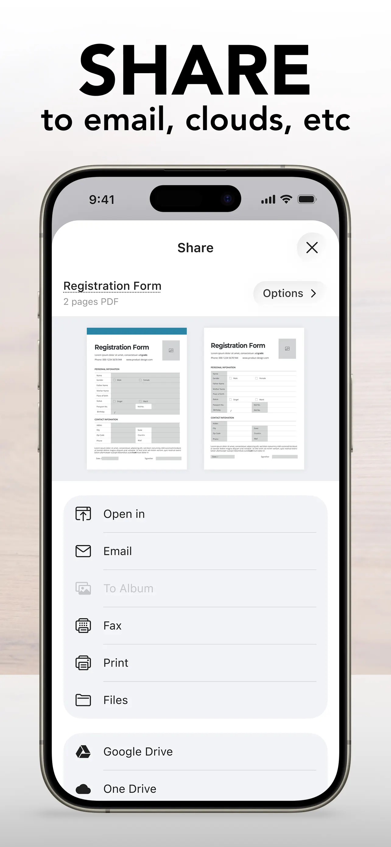 SCAN ACE · PDF Scanner App App Store screenshot 4