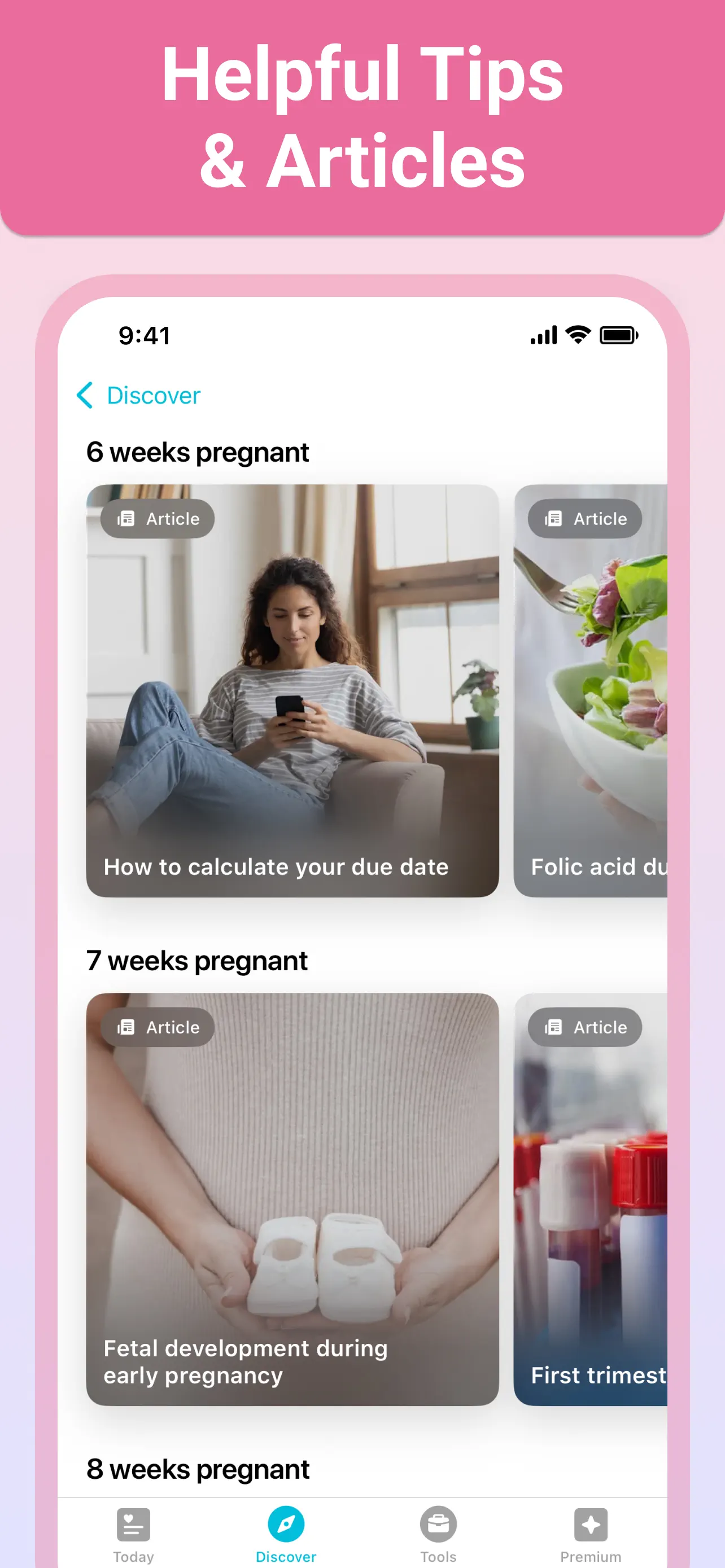 Pregnancy + | Tracker App App Store screenshot 1