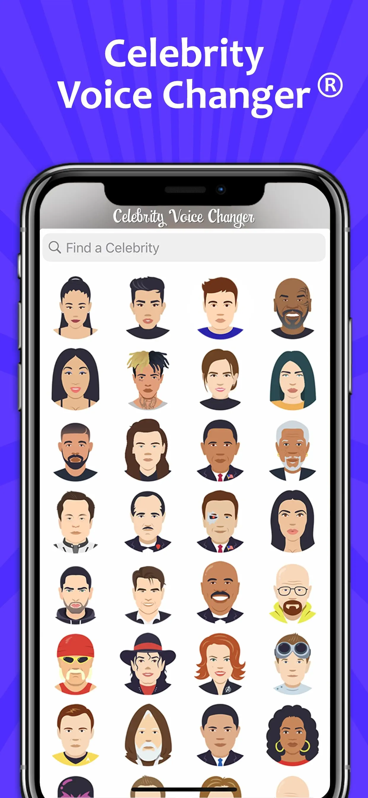 Celebrity Voice Changer Live App Store screenshot 1