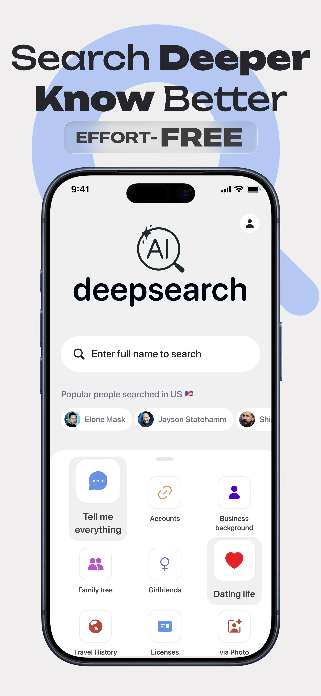 Deepsearch AI Search Assistant App Store screenshot 1