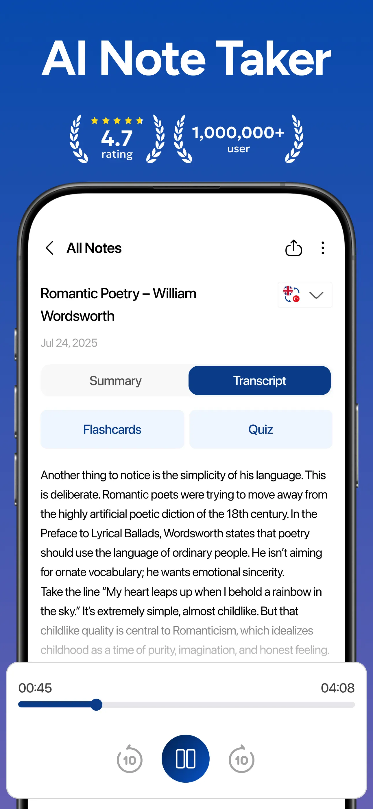 AI Note Taker - NotebookAI App Store screenshot 3