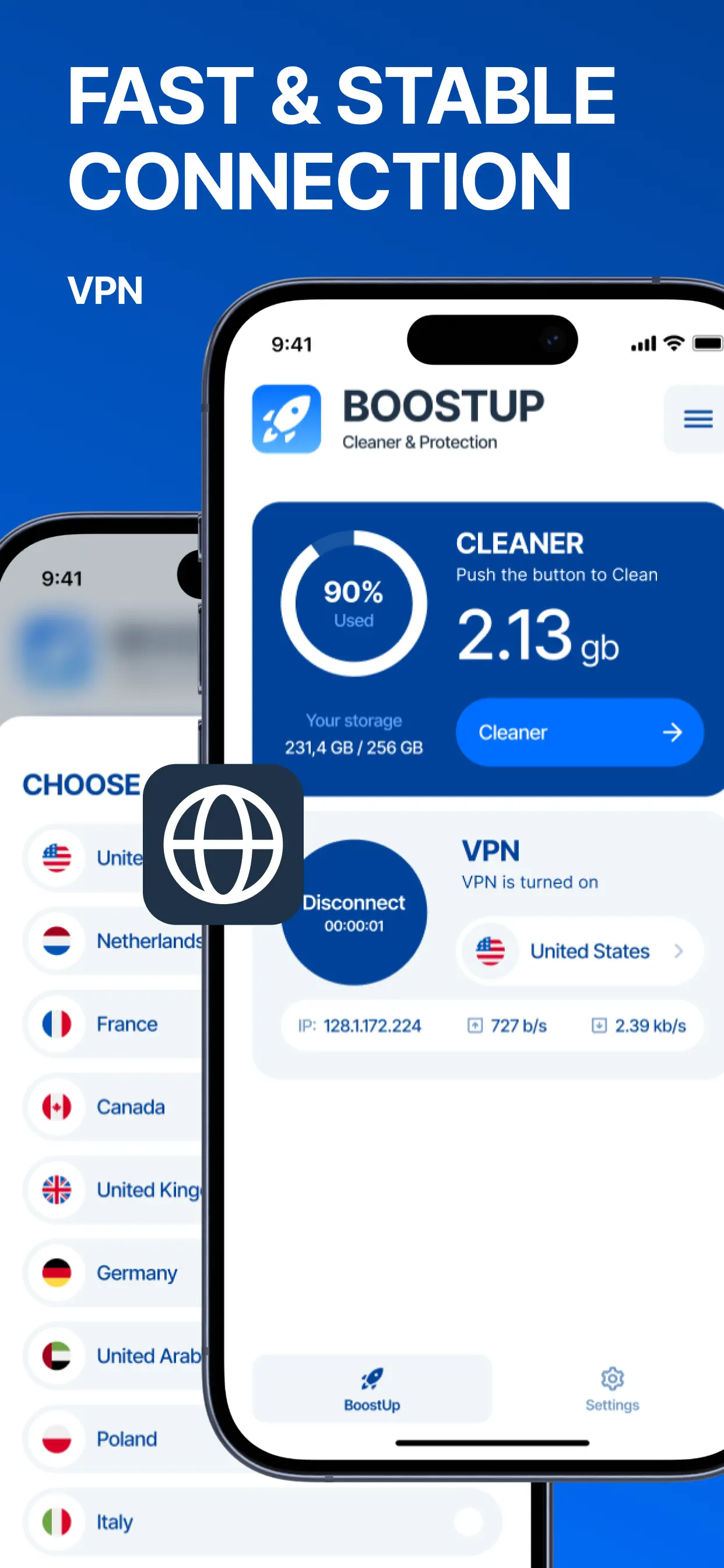 BoostUp Cleaner & Protection App Store screenshot 3