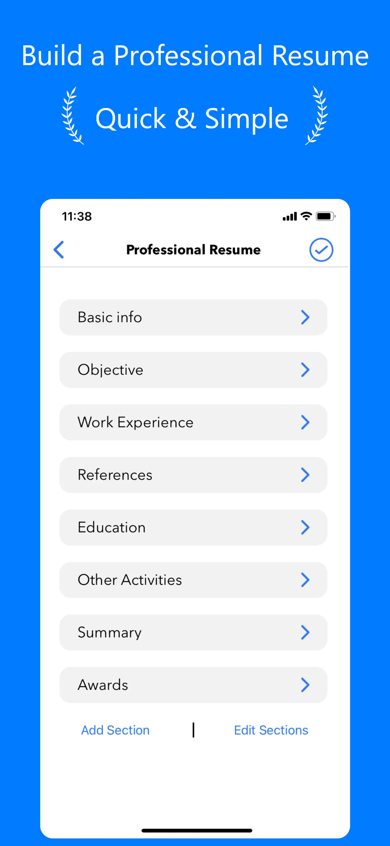 Resume Builder⁺ App Store screenshot 4