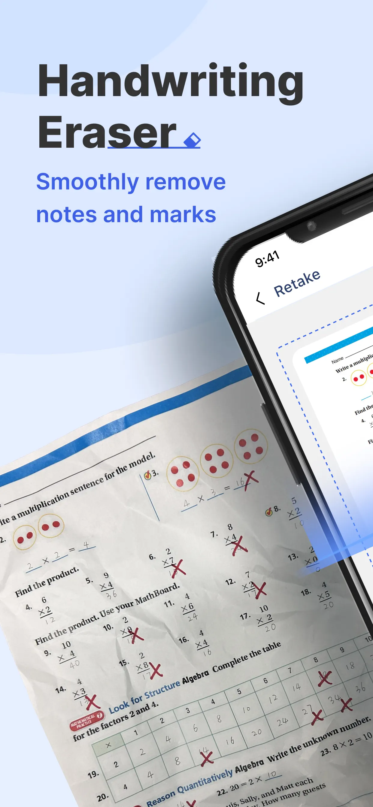GradeUp: Homework Scanner App Store screenshot 1