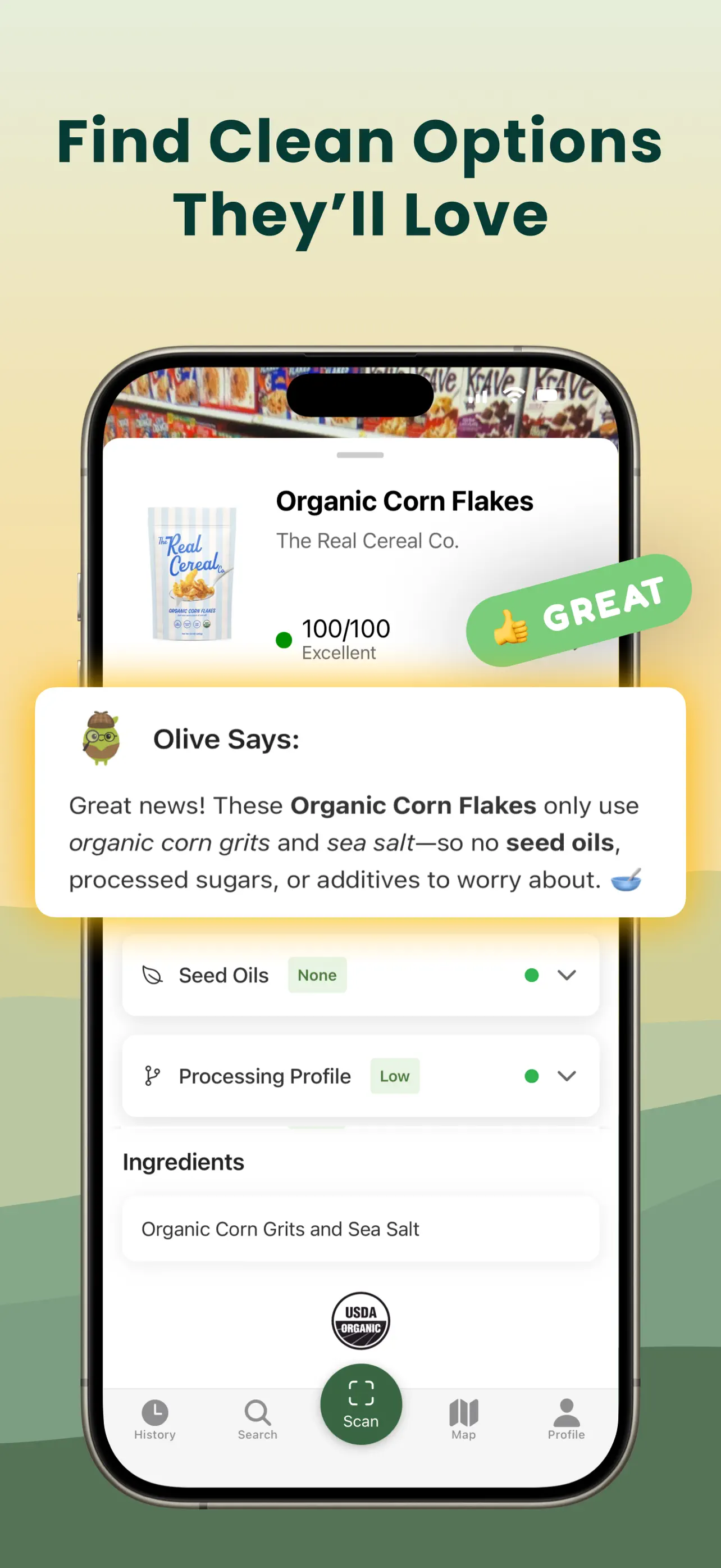Olive: Food & Cosmetic Scanner App Store screenshot 2