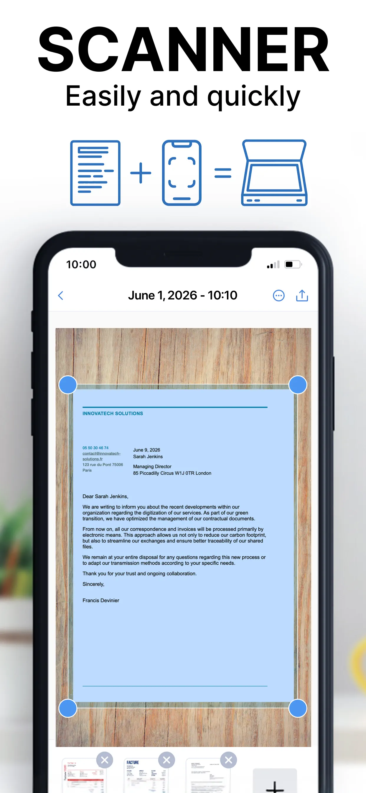 Scanner – Scan PDF & Document App Store screenshot 1