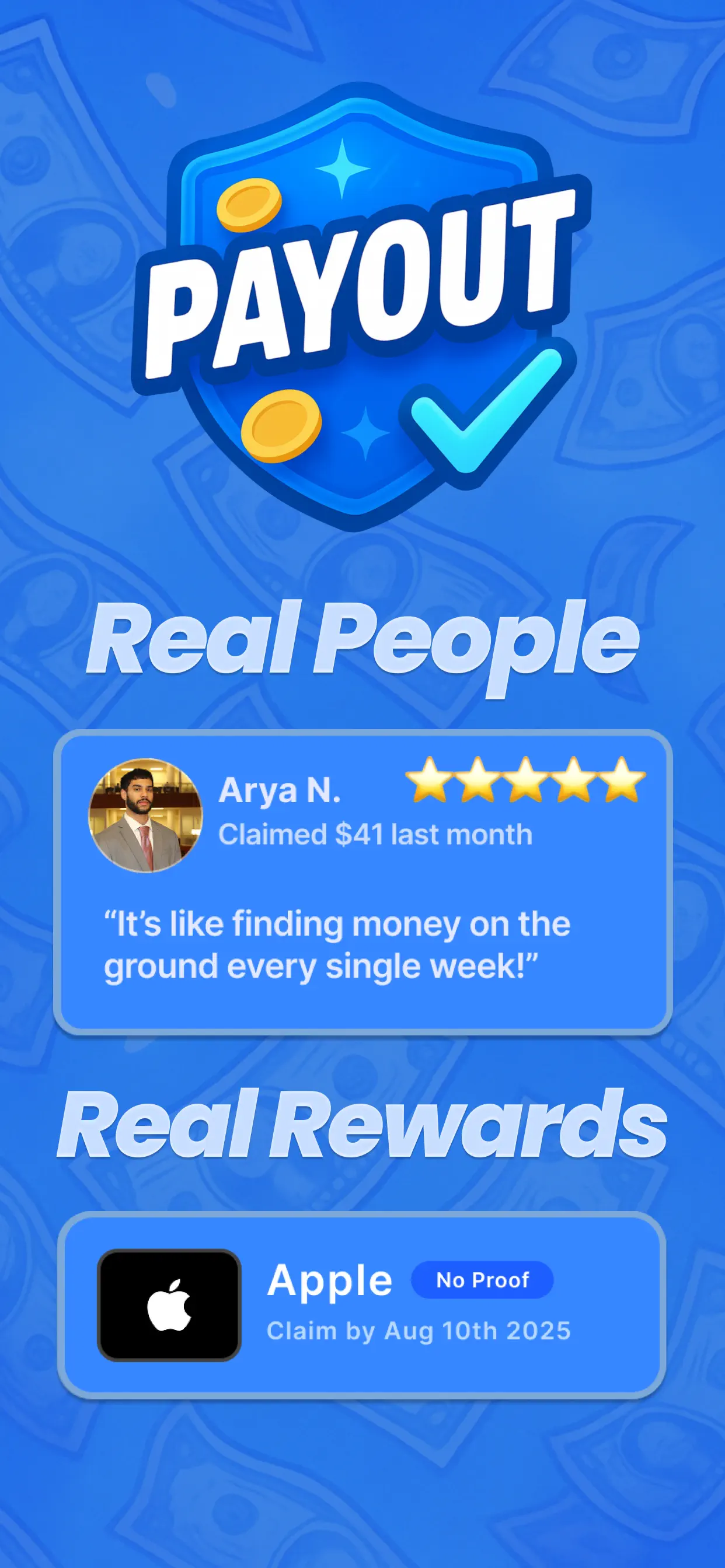 Payout: Claim Class Actions App Store screenshot 1