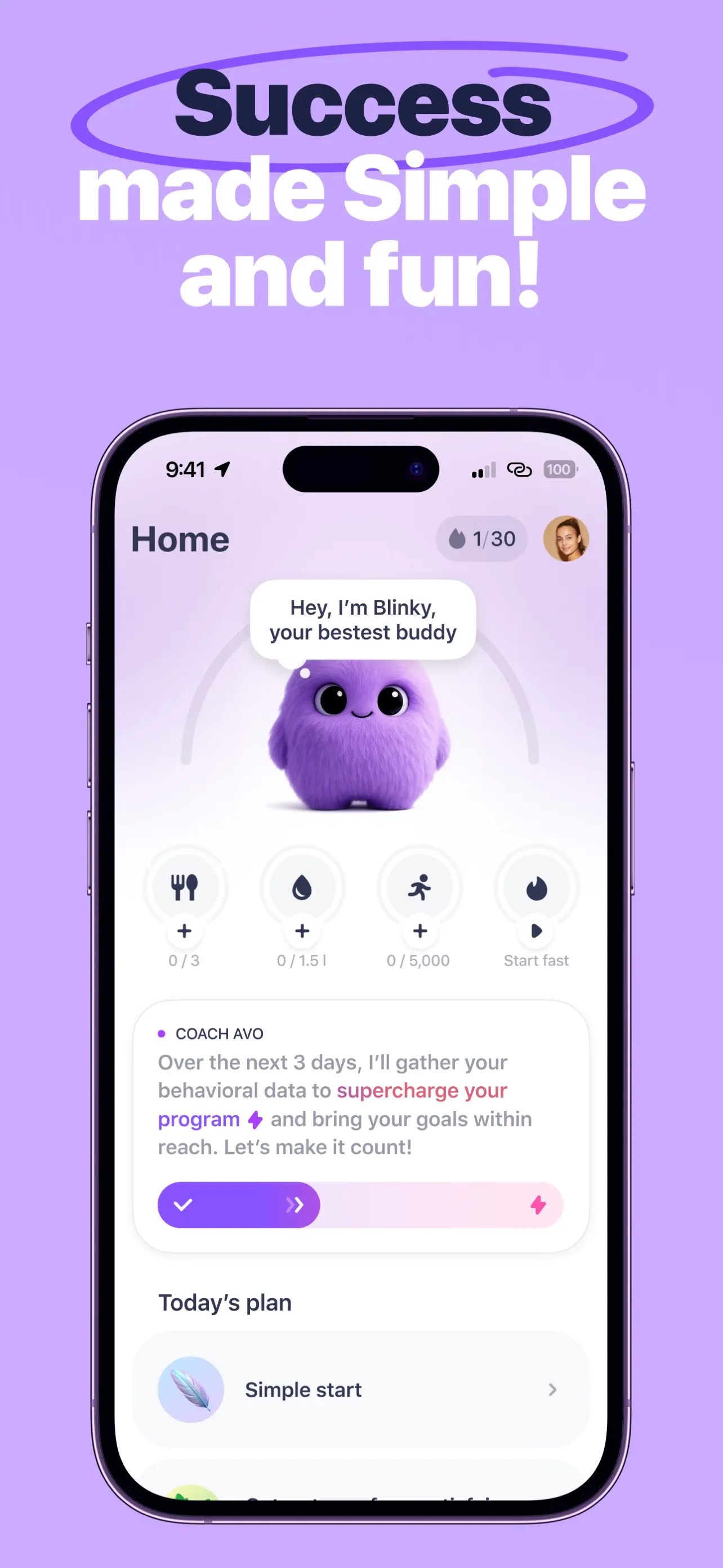 Simple: AI Weight Loss Coach App Store screenshot 2